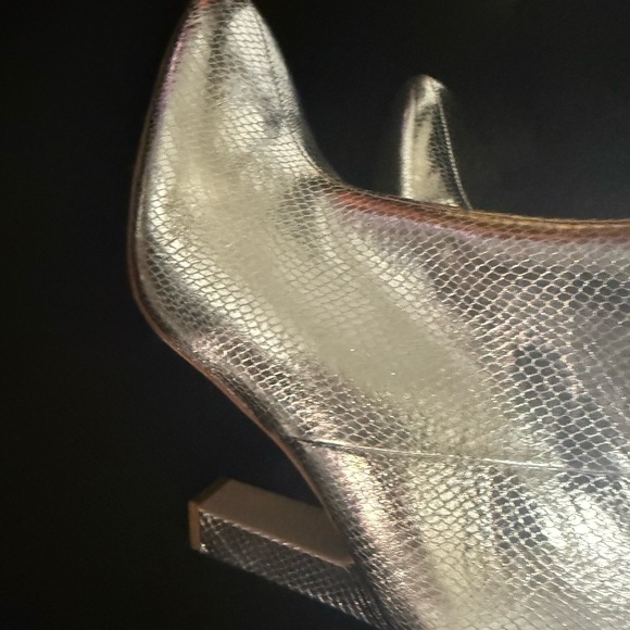 Jessica Simpson Minerva Silver/Snake Knee High Boots, new 9.5 - Picture 2 of 5